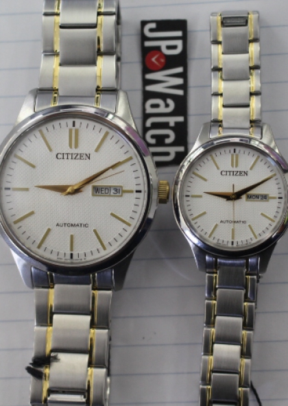 Cặp đồng hồ đôi Citizen cơ NH7524-55A+PD7144-57A