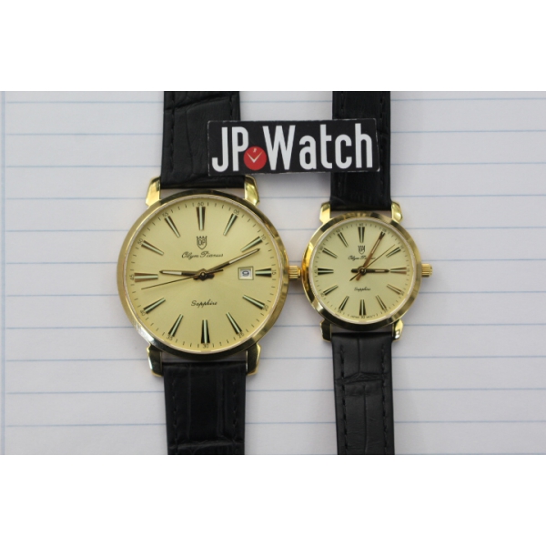 Cặp đồng hồ đôi Olym Pianus OP130-03MKGL+OP130-03LKGL