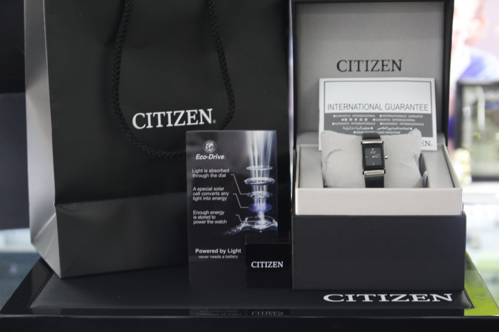 bộ đồng hồ Citizen Eco Drive nữ chính hãng