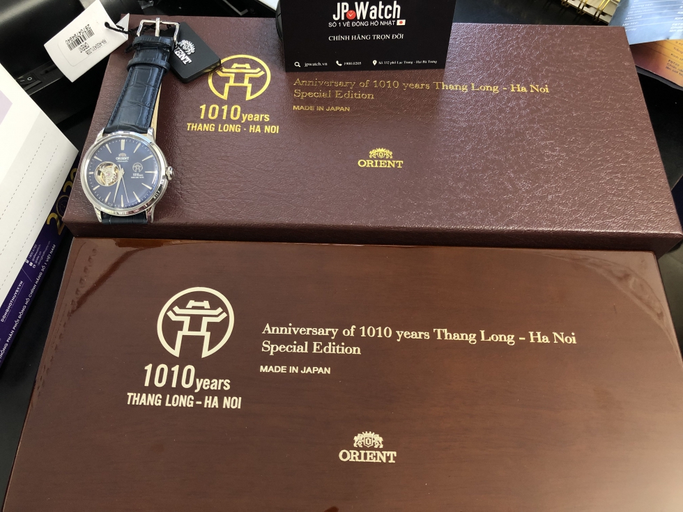 Bộ hộp của đồng hồ cơ Orient nam 1010 RA-AG0431L00B