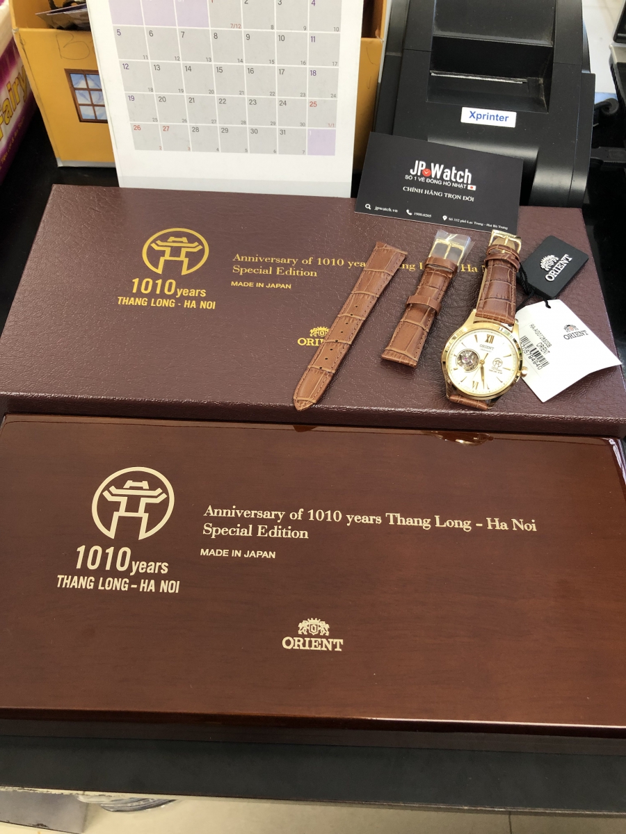 Đồng hồ cơ Orient nữ 1010 năm Thăng Long RA-AG0726S00B