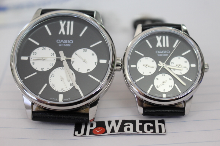 Chi tiết mặt cặp đồng hồ đôi Casio MTP-E312L-1BVDF+LTP-E312L-1BVDF