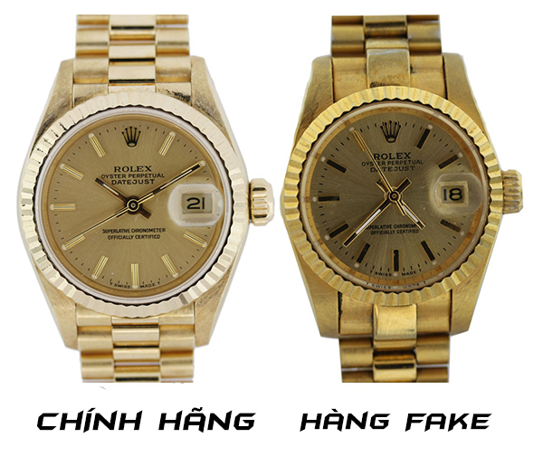 Phân biệt đồng hồ Rolex chính hãng và hàng fake