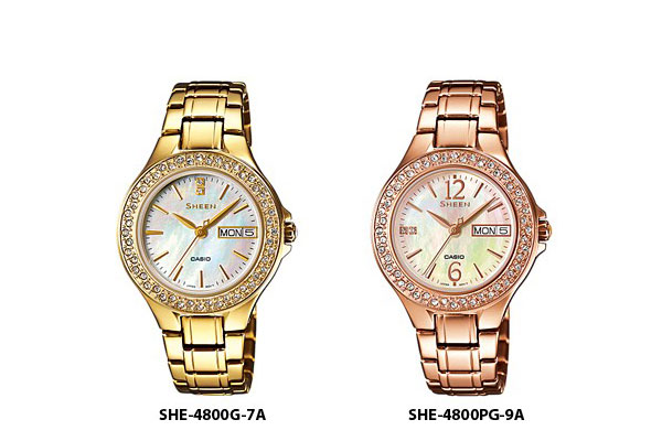 2 Mẫu đồng hồ Casio Sheen mạ vàng