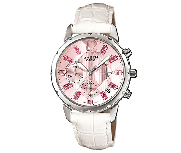 Đồng hồ nữ Casio Sheen mặt hồng