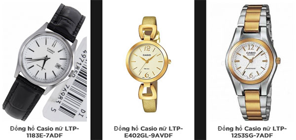 Một số mẫu đồng hồ Casio
