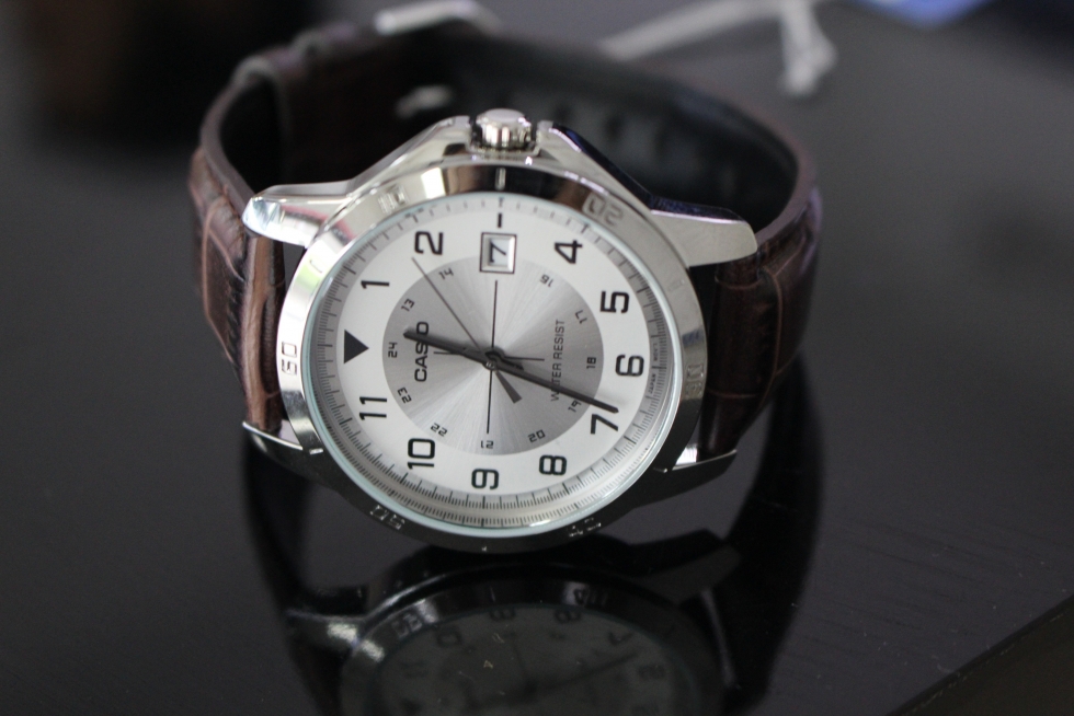 Đồng hồ nam dây da giá rẻ CASIO MTP-V008L-7B2UDF