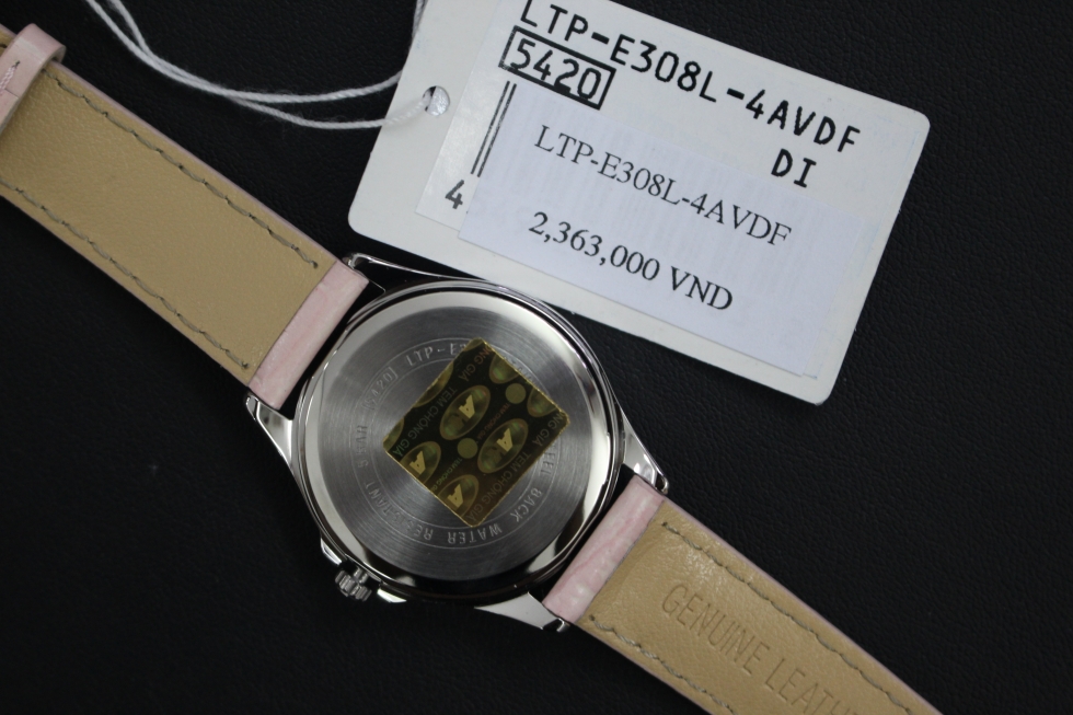 Mặt sau đồng hồ nữ Casio LTP-E308L-4AVDF