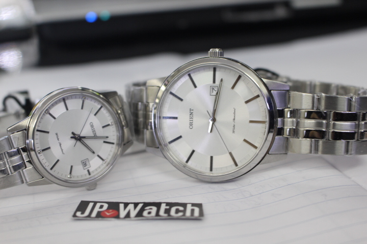 Nét tinh tế cặp đồng hồ đôi Orient FUNG8003W0+FUNG7003W0