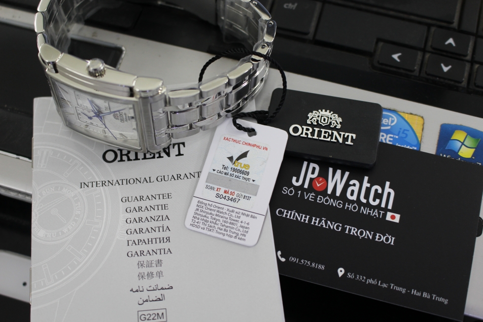 Thẻ bảo hành của đồng hồ cơ Orient nam FETAC002W0
