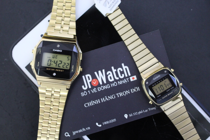 Vẻ đẹp của cặp đồng hồ đôi Casio A159WGED-1DF+LA670WGAD-1DF