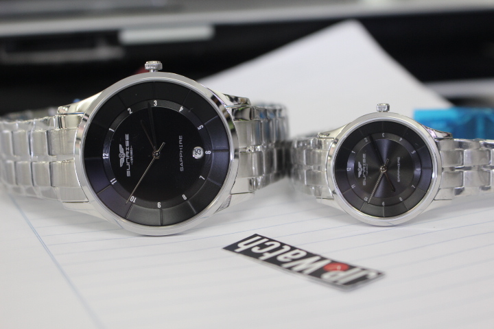 Vẻ giản dị của cặp đồng hồ đôi Sunrise SG.SL8721.1101