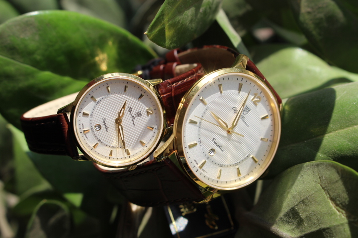 Vẻ thanh lịch của cặp đồng hồ đôi Olym Pianus OP5709LKGL+OP5709MKGL