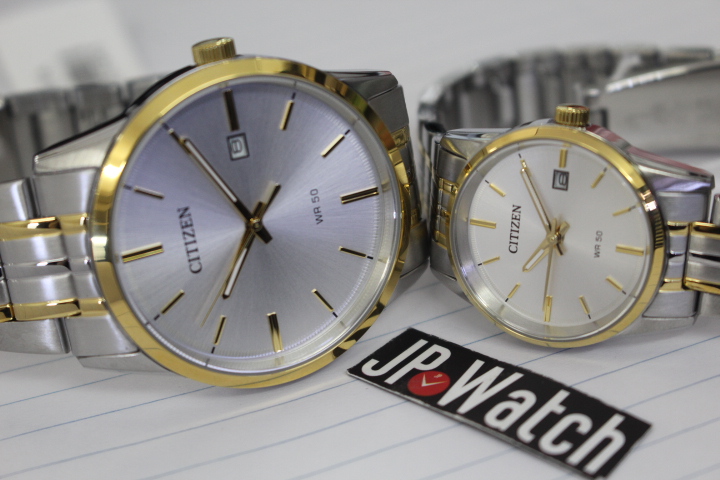 Vẻ truyền thống của cặp đồng hồ đôi Citizen BI5004-51A+EU6004-56A