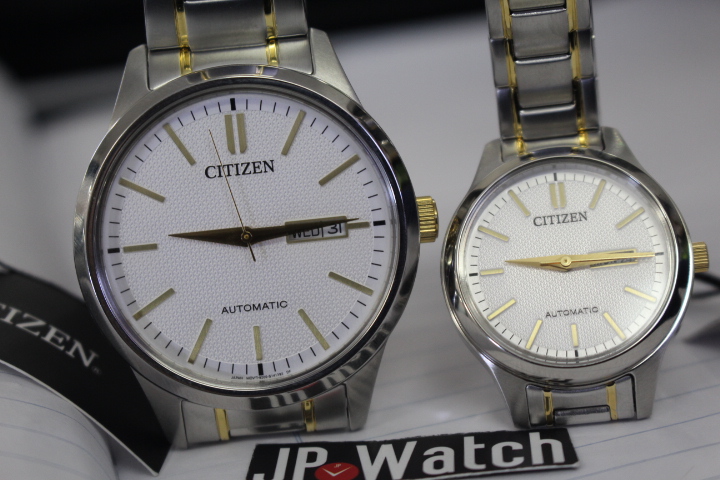 Vẻ truyền thống của cặp đồng hồ đôi Citizen cơ NH7524-55A+PD7144-57A