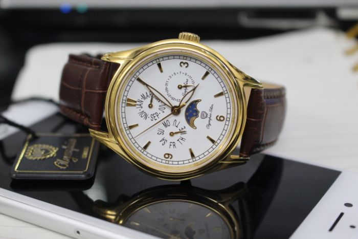 đồng hồ Moon phase Olympia Star OPA98022-06MKGL