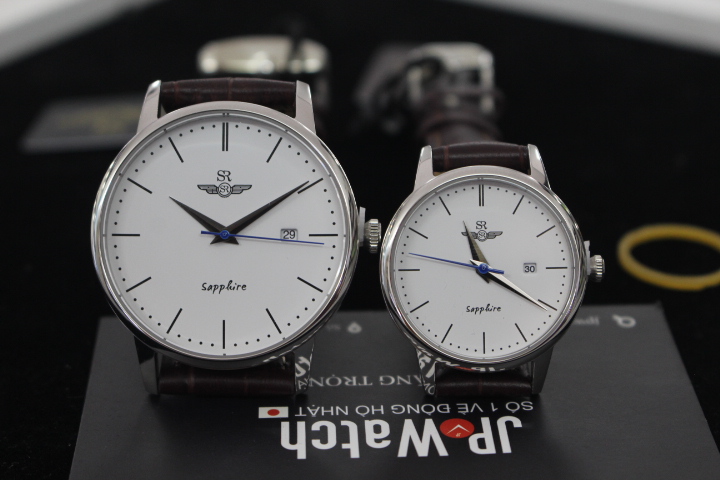 Vẻ đẹp tinh tế của cặp đồng hồ đôi SR Watch SG1055.4102TE+ SL1055.4102TE